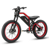 MEELOD XT600DL 26" Retro Moped Style Electric Bike 1200W Peak Dual Motors 52V 25Ah Battery