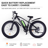 NIUBILITY B26 26" Electric Mountain Bike 1000W Motor 48V 15Ah Battery