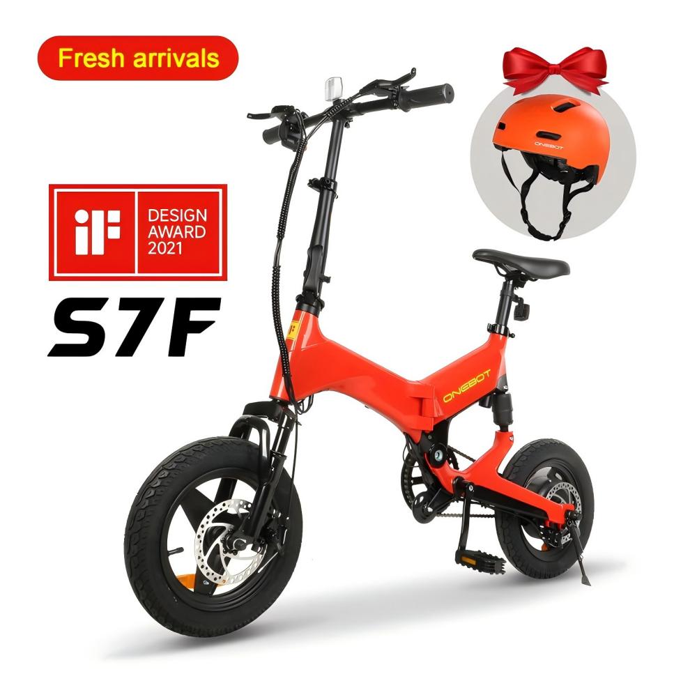 ONEBOT S7F 14" Magnesium Alloy Folding Electric Bike 350W Peak Motor 36V 5.2Ah Battery