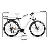 OneSport OT07 27.5" Commuter Electric Bike 250W Motor 36V 10.4Ah Battery