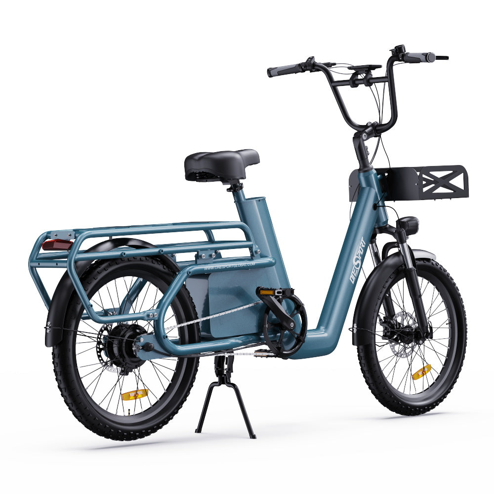 OneSport OT01 20" Step-Through Longtail Cargo Electric Bike 650W Motor 48V 27Ah Battery