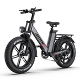 PHNHOLUN C6 Pro 20" Fat Tire Electric City Bike 1000W Motor 48V 17.5Ah Battery