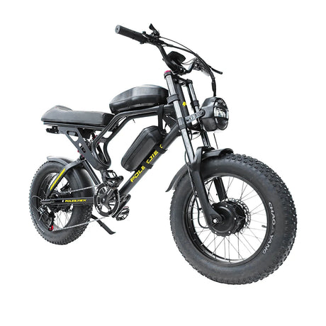 POLEEJIEK RT001 20" Retro Fat Tire Mountain Electric Bike 3000W Dual Motors 48V 25.6Ah Battery