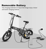 PVY Z20 Pro Electric Folding Commuter City Bike Combo