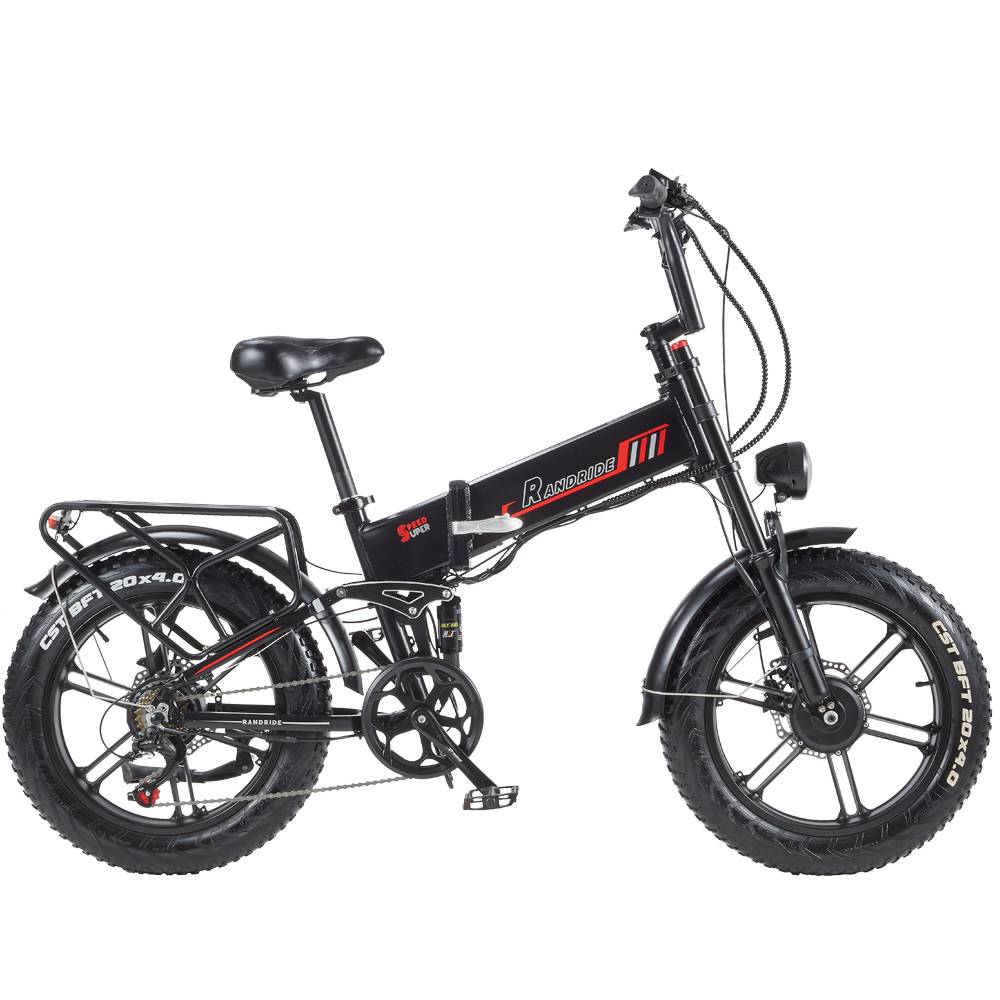 RANDRIDE YX20M-2 20" Folding Electric Bike 500W*2 (1000W*2 Peak) Dual Motors 48V 20Ah Battery