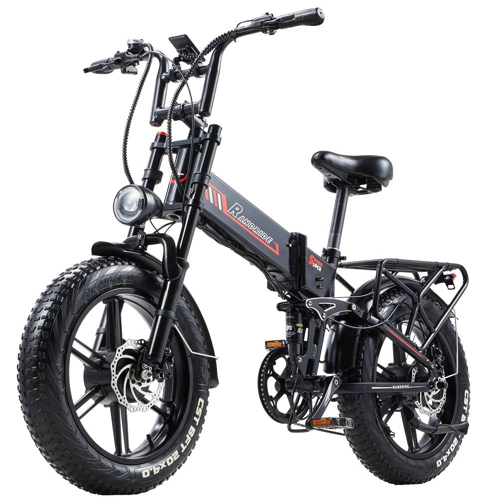 RANDRIDE YX20M-2 20" Folding Electric Bike 500W*2 (1000W*2 Peak) Dual Motors 48V 20Ah Battery