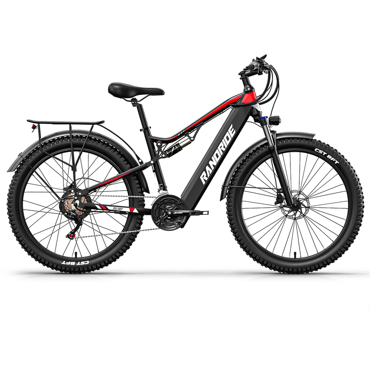 RANDRIDE YG90B 27.5" Electric Mountain Bike 1000W Motor 48V 17Ah Battery