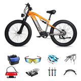 RANDRIDE YX80 26" Fat Tire Electric Mountain Bike 1500W Motor 48V 16Ah Battery