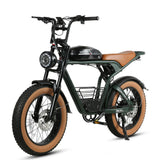 SAMEBIKE Pilot M20 SE 20" Retro Electric Dirt Bike 1000W Motor 48V 18Ah Battery