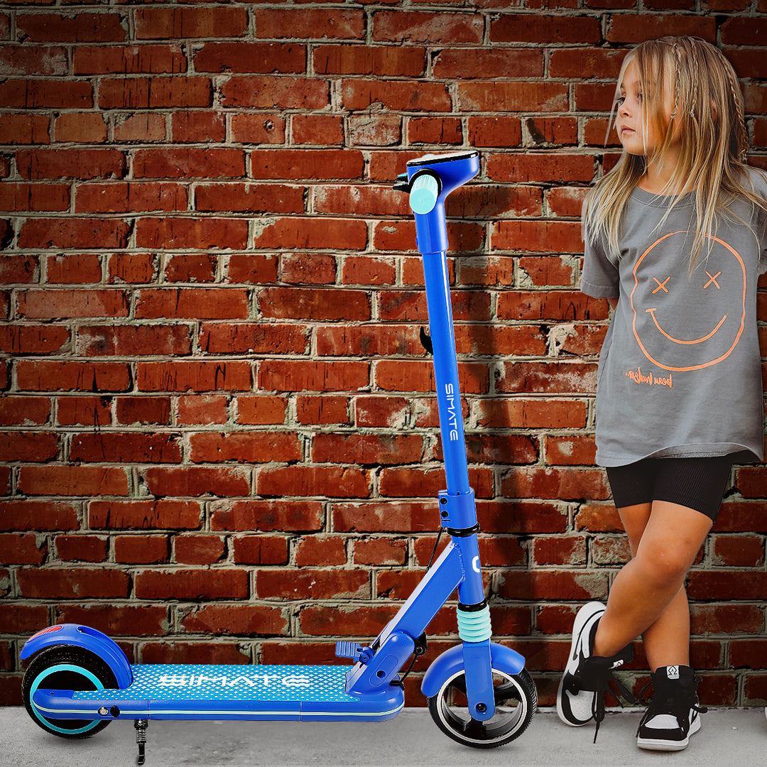 Simate S3 6.5" Kid‘s Foldable Electric Scooter 130W Motor 24V 2.5Ah Battery