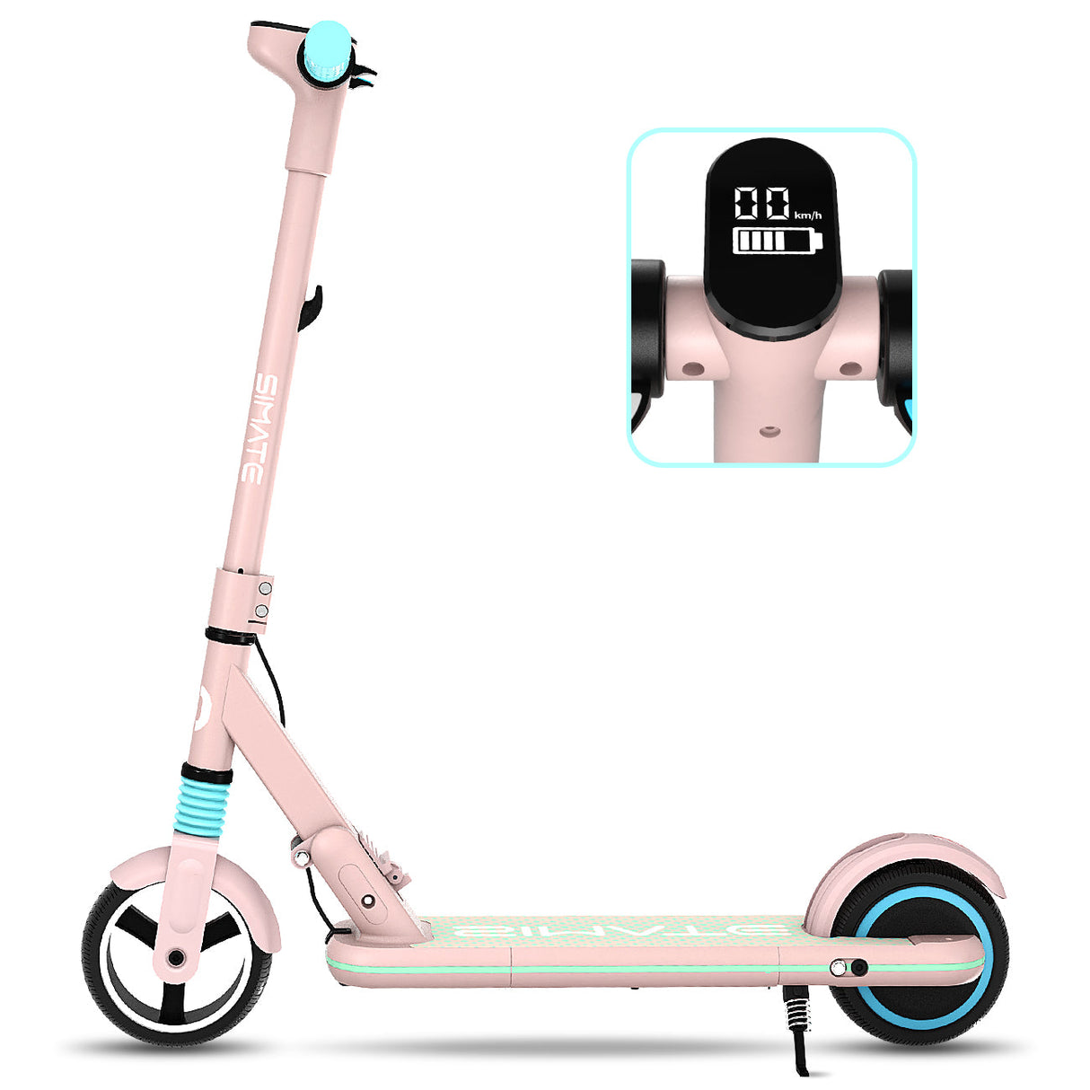 Simate S3 Scooter elettrico per bambini Motore 130 W Batteria 24 V 2,5 Ah