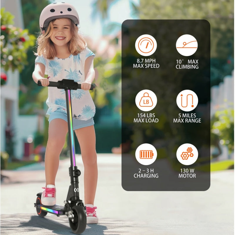 Simate S5 Flash Light Scooter Elettrico per Bambini 130W Motore 24V 2.5Ah Batteria