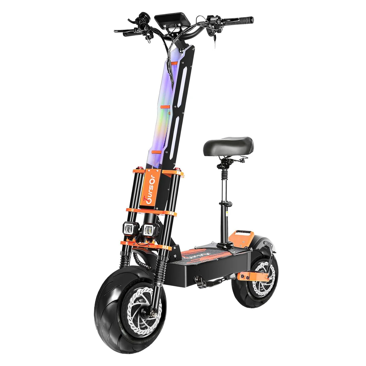 TOURSOR X8 13" Folding Electric Scooter with Seat 4000W*2 Dual Motors 60V 38Ah Battery