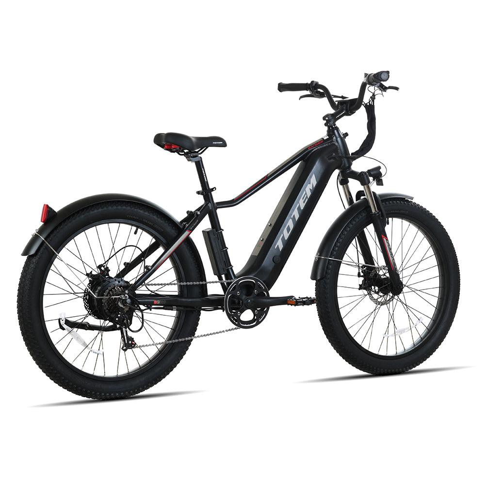 Totem Ranger Fat Tire Elektrofahrrad 750 W Getriebenabenmotor 48 V 15 Ah Batterie