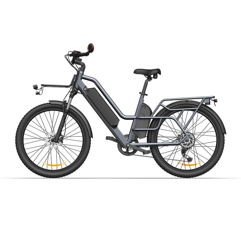 ADO Oasis 260T 26" Cargo Electric Bike 500W Motor 48V 13.5Ah+9Ah Dual Battery