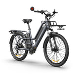 ADO Oasis 260T 26" Cargo Electric Bike 500W Motor 48V 13.5Ah+9Ah Dual Battery