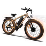 BAOLUJIE DP-2602 Fat Tire Mountain Bici Elettrica 2000W Doppi Motori Batteria 48V 20Ah