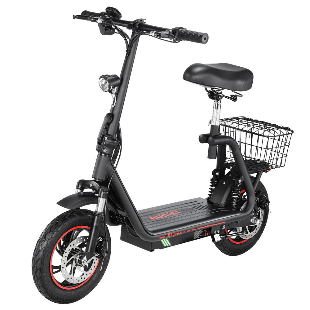 Bogist M5 Pro-S 12" Folding Electric Scooter 500W Motor 48V 13Ah Battery With Seat