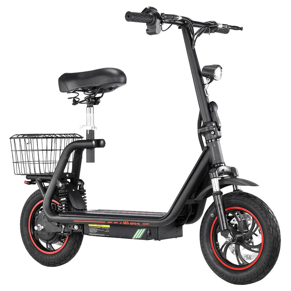 Bogist M5 Pro-S 12" Folding Electric Scooter 500W Motor 48V 13Ah Battery With Seat