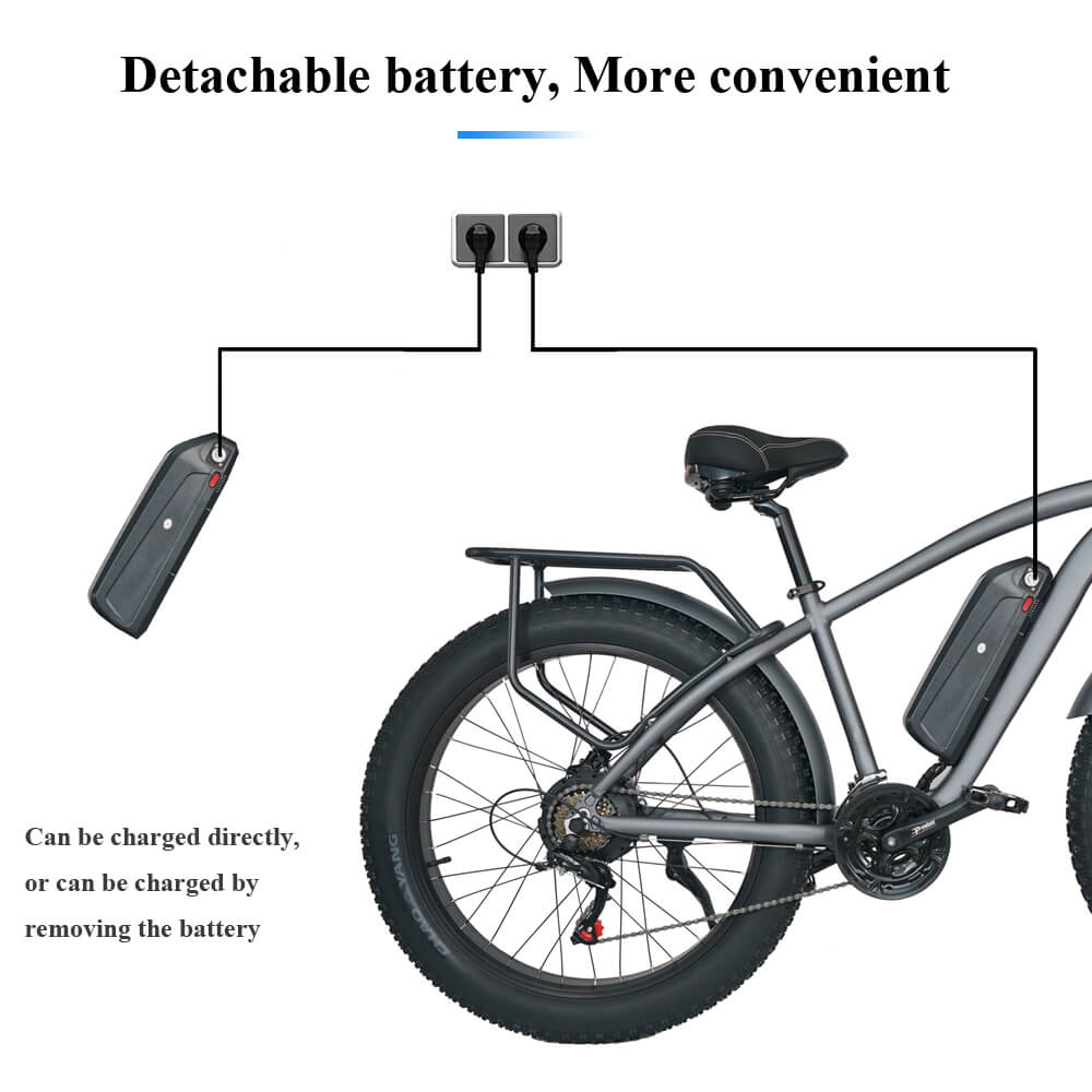 CMACEWHEEL M26 26 '' gros pneu VTT électrique 750 W moteur 48 V 17 Ah batterie