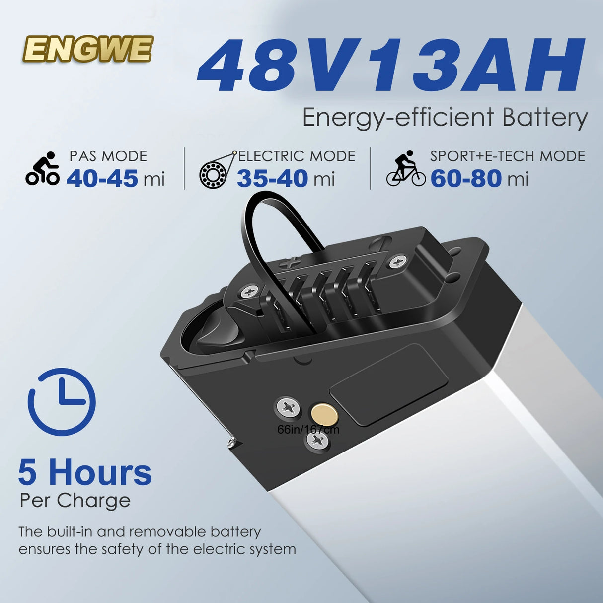 ENGWE EP-2 Pro 20-calowy składany rower elektryczny z grubymi oponami Silnik 250 W / 750 W 48 V 13 Ah Akumulator