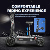 TOURSOR X13 60V 13" Folding Electric Scooter with Seat 4000W*2 Dual Motors 60V 40Ah Battery