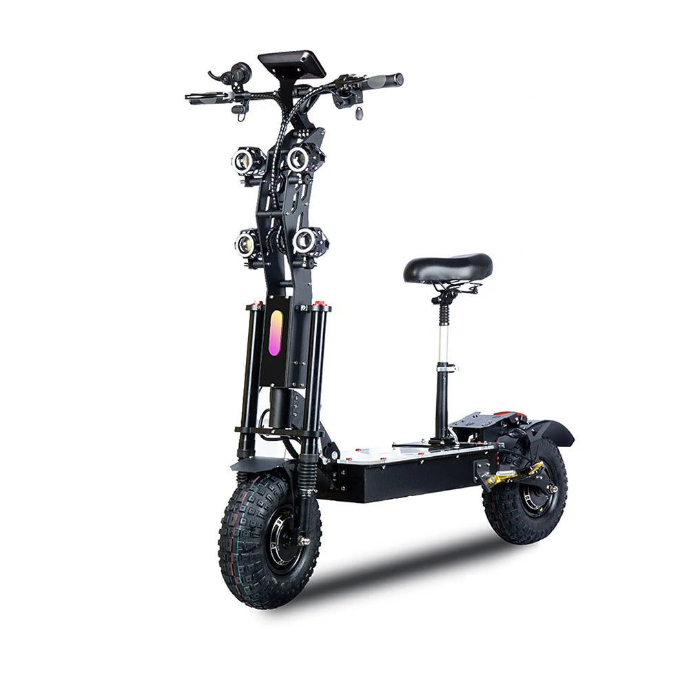 TOURSOR X14 60V 14" Folding Electric Scooter with Seat 4000W*2 Dual Motors 60V 45Ah Battery