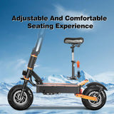 TOURSOR X8P 14" Folding Electric Scooter with Seat 4000W*2 Dual Motors 60V 38.8Ah Battery