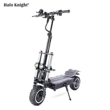 Halo Knight T107 Pro 11'' Scooter électrique pliable 3000 W*2 Double moteur 60V 38,4 Ah Batterie