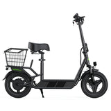 ISINWHEEL HyperX 14" Electric Scooter with Seat & Basket 700W Motor 48V 10Ah Battery