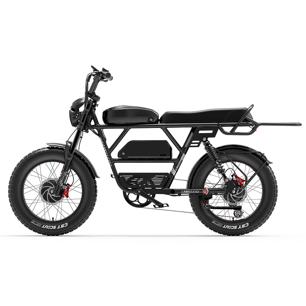 Lankeleisi X-Black Knight 20" Fat Tire All-Terrain Electric Bike 2000W Dual Motor 48V 45Ah Battery