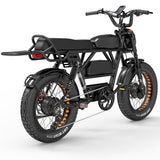 Lankeleisi X-Black Knight 20" Fat Tire All-Terrain Electric Bike 2000W Dual Motor 48V 45Ah Battery