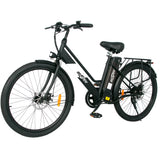 OneSport BK8 mountain ebike step-through 26 inch 250-350W Motor 36V 10.4Ah Battery black Gleeride