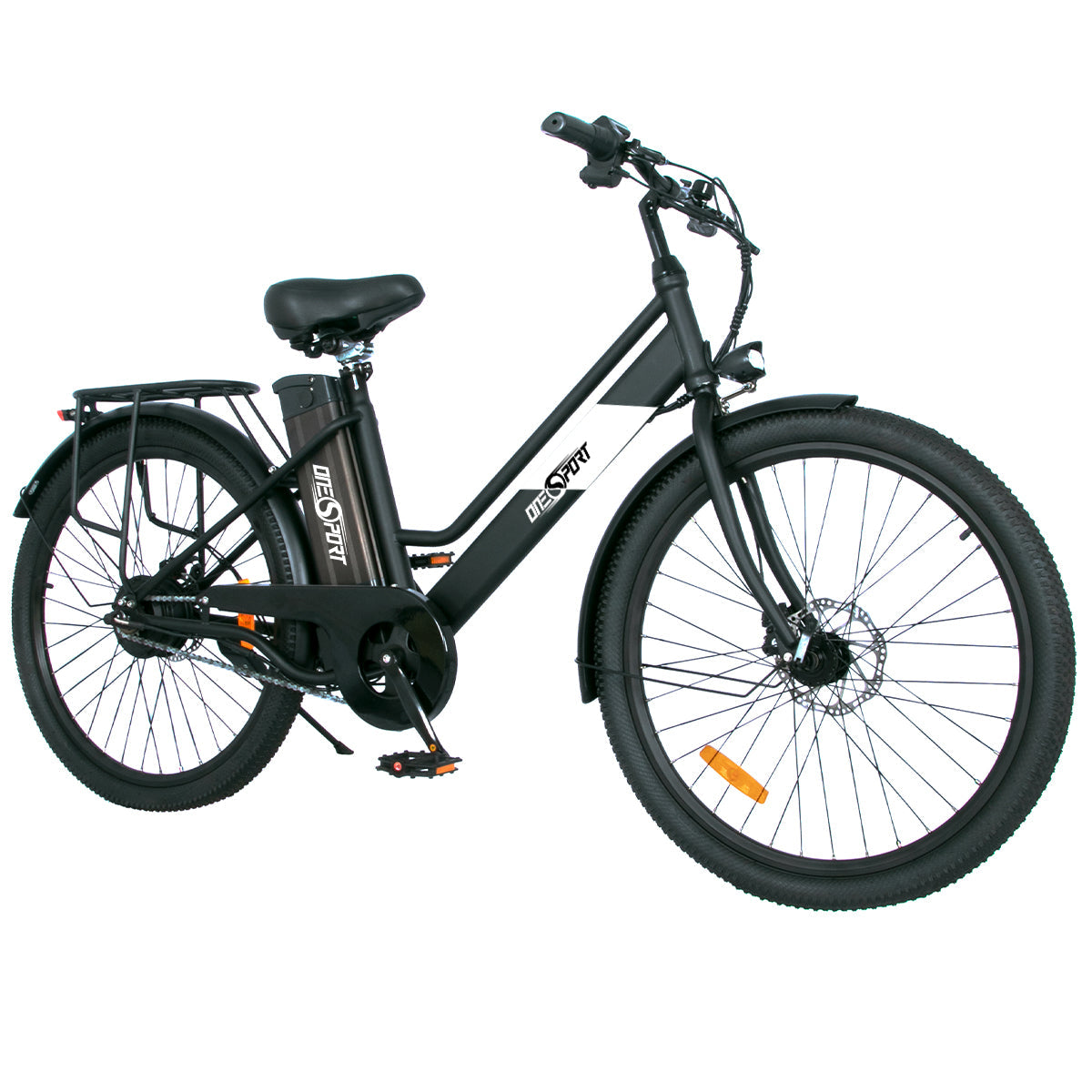 OneSport BK8 mountain ebike step-through 26 inch 250-350W Motor 36V 10.4Ah Battery black Gleeride