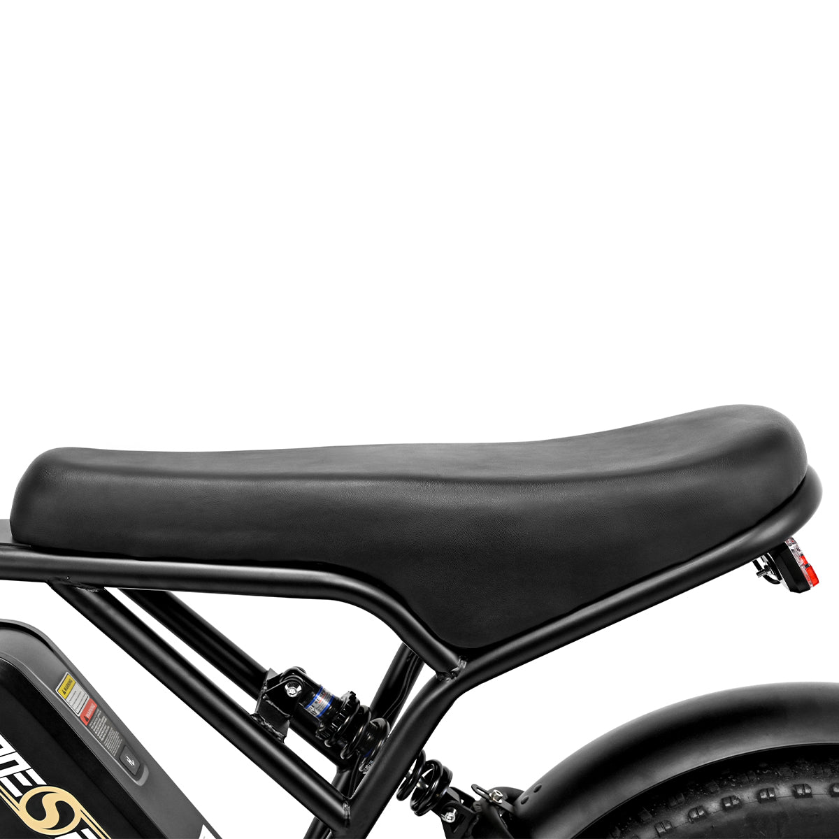 OneSport ONES3 black electric bike seat saddle