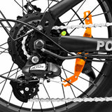 OneSport ONES3 black electric bicycle brake system