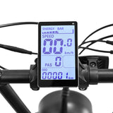 OneSport ONE S3 black fat tire electric bike LCD display