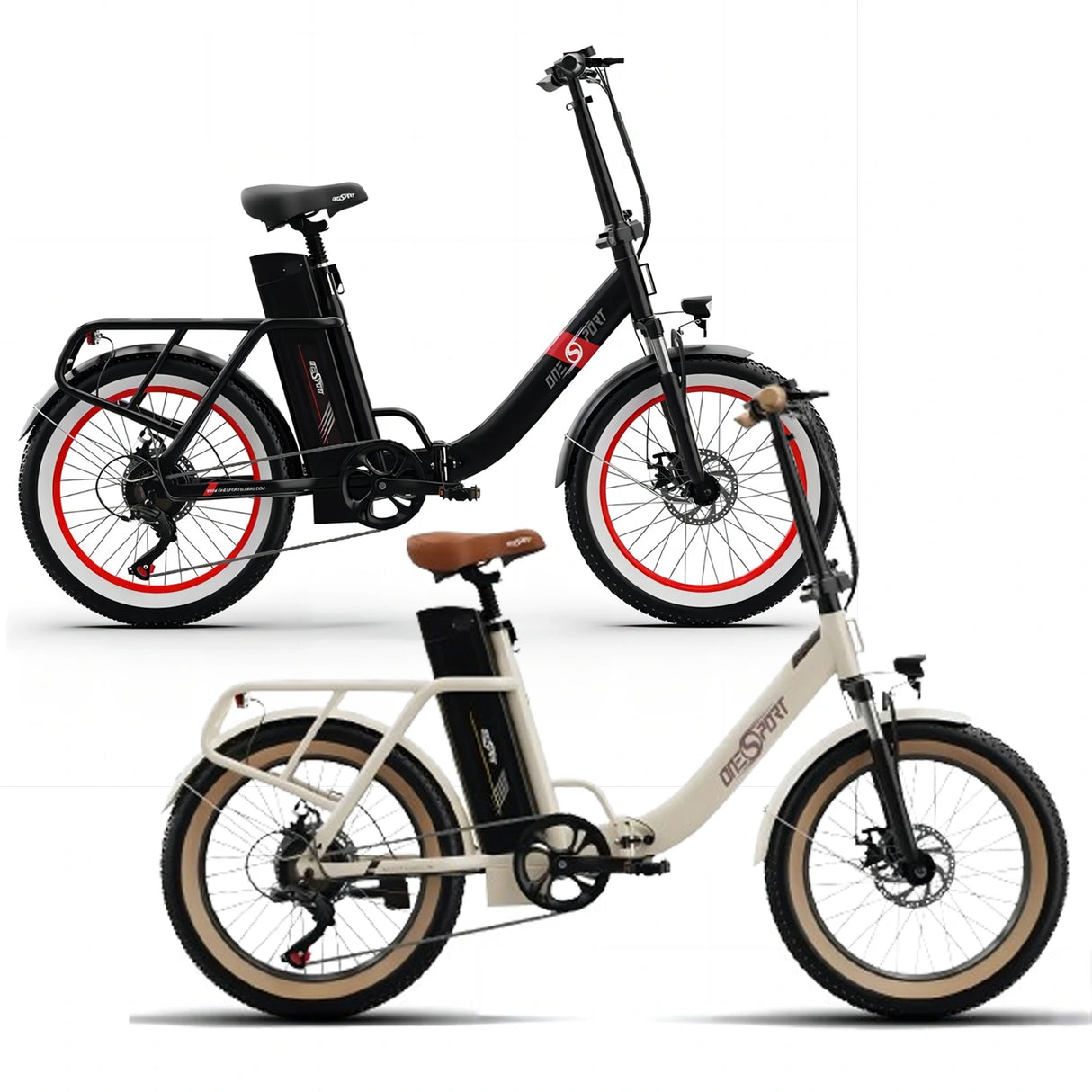 OneSport OT16-2 Step-Thru Electric Bike Combo