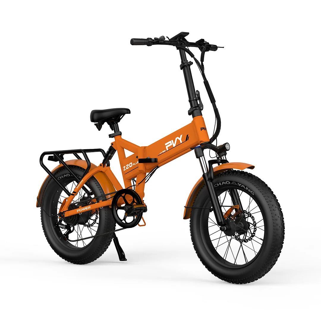 PVY Z20 Plus 20" Fat Tire Electric Folding  Bike 1000W Motor 48V 16.5Ah Battery