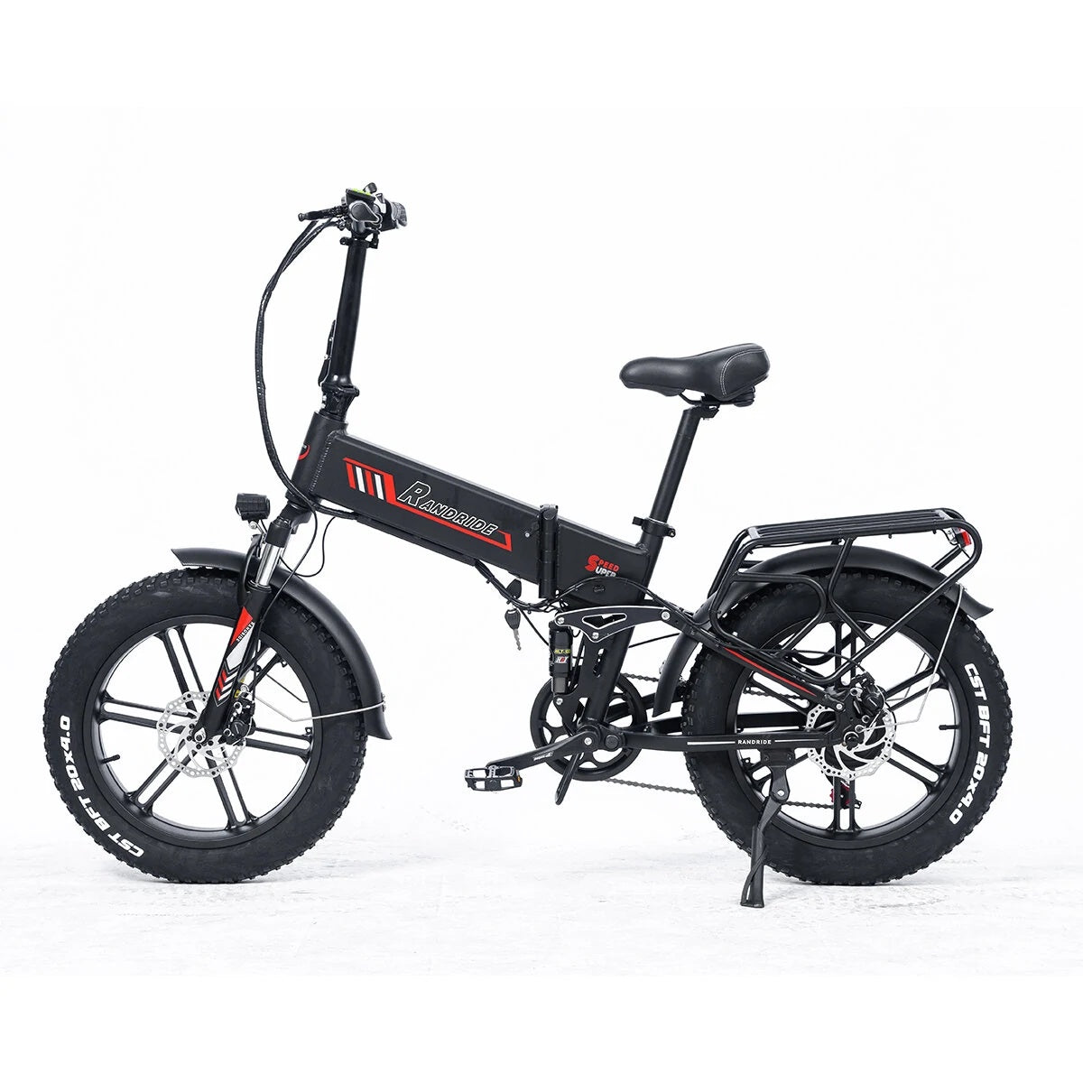 RANDRIDE YX20M 20" Folding Electric Bike 1000W Motor 48V 17Ah Battery