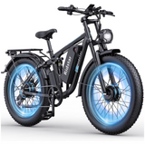 RIDSTAR E26 Pro 26" Fat Tires Mountain Electric Bike 2000W Dual Motor 48V 23Ah Battery