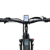 The LCD screen on the Ridstar H20 pro electric bike shows speed, battery level, and distance traveled, helping riders monitor their ride.