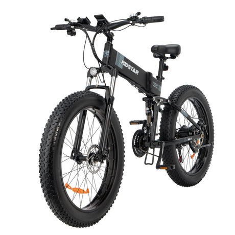 Ridstar H26 26" Folding Electric Bike 1000W Motor 48V 15Ah Battery