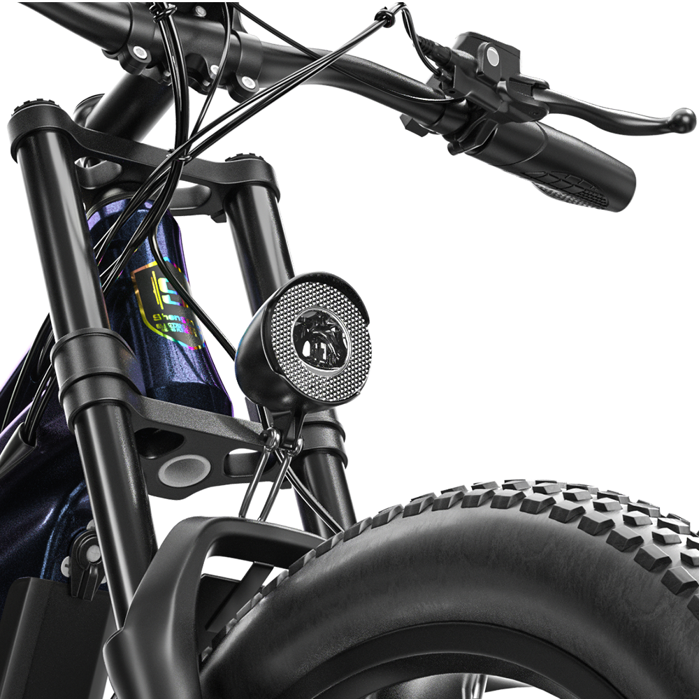 Shengmilo MX03 26" Fat Tire Electric Mountain Bike 500W Motor 48V 17.5Ah Battery