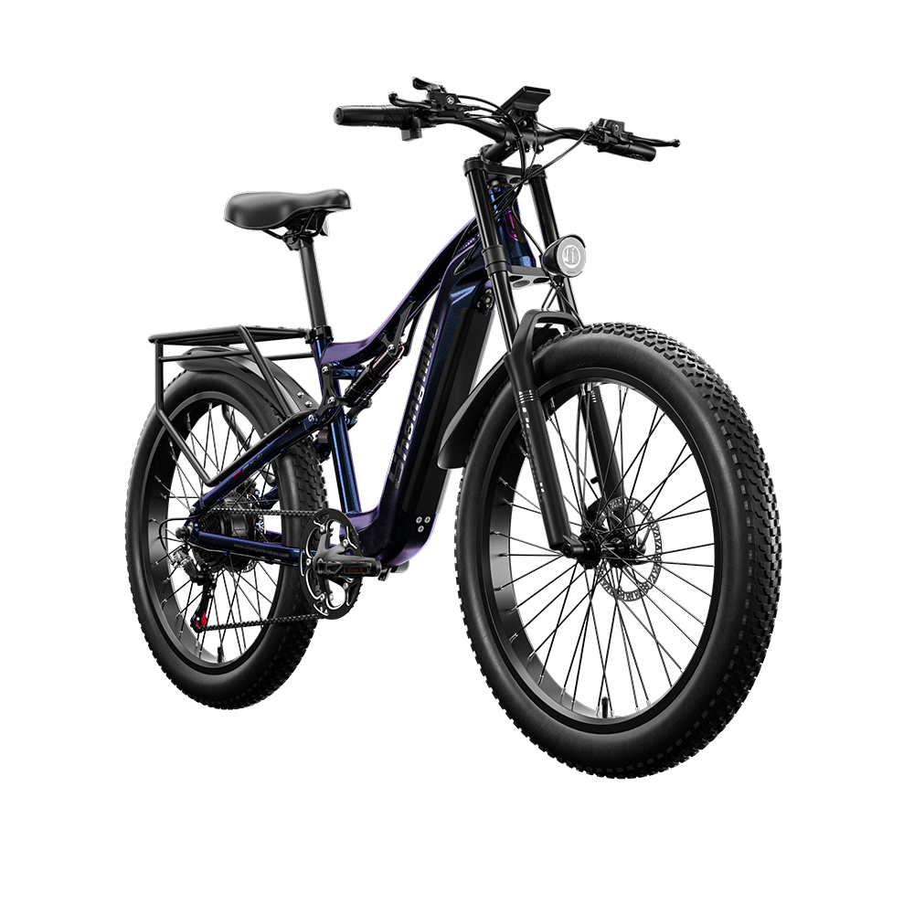 Shengmilo MX03 26" Fat Tire Electric Mountain Bike 500W Motor 48V 17.5Ah Battery