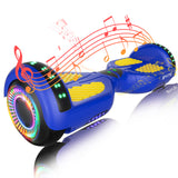 Simate Go Kart P6 6.5" Bluetooth Hoverboard For Kids 500W Motor 36V 2.0Ah Battery With Seat