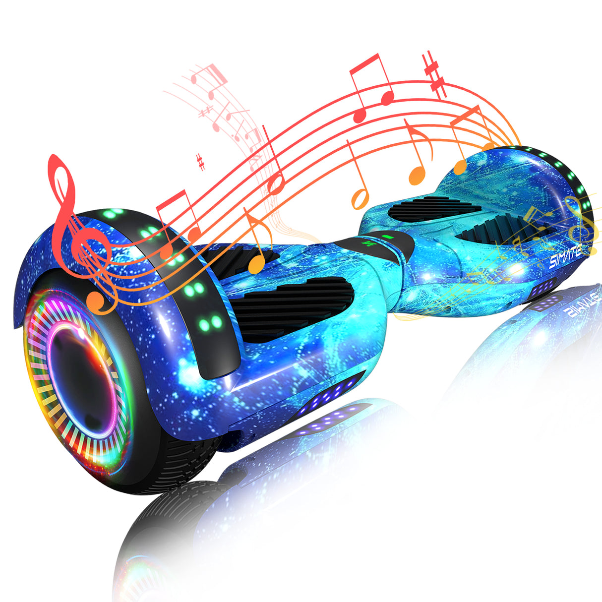 Simate Go Kart P6 6.5" Bluetooth Hoverboard For Kids 500W Motor 36V 2.0Ah Battery With Seat