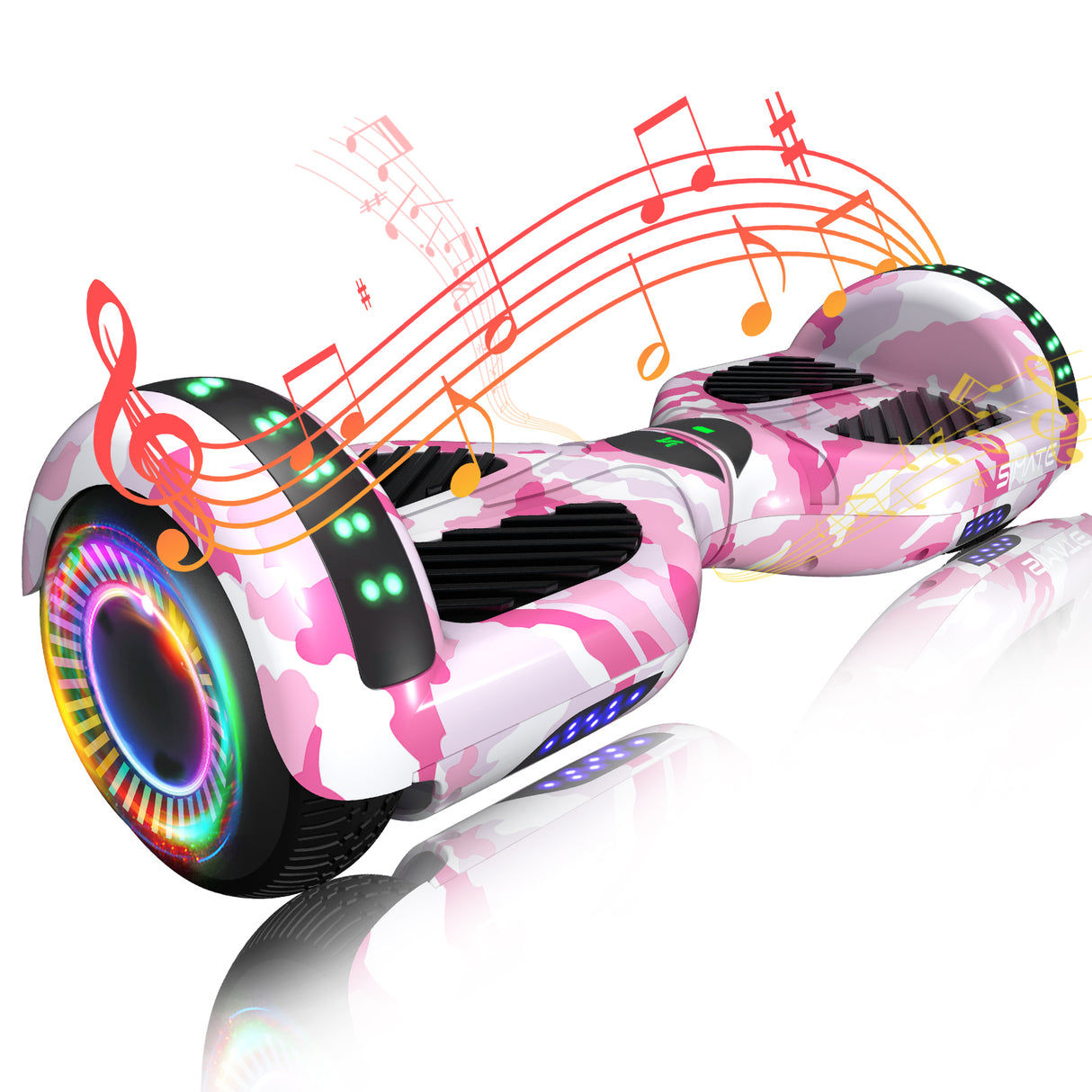 Simate Go Kart P6 6.5" Bluetooth Hoverboard For Kids 500W Motor 36V 2.0Ah Battery With Seat