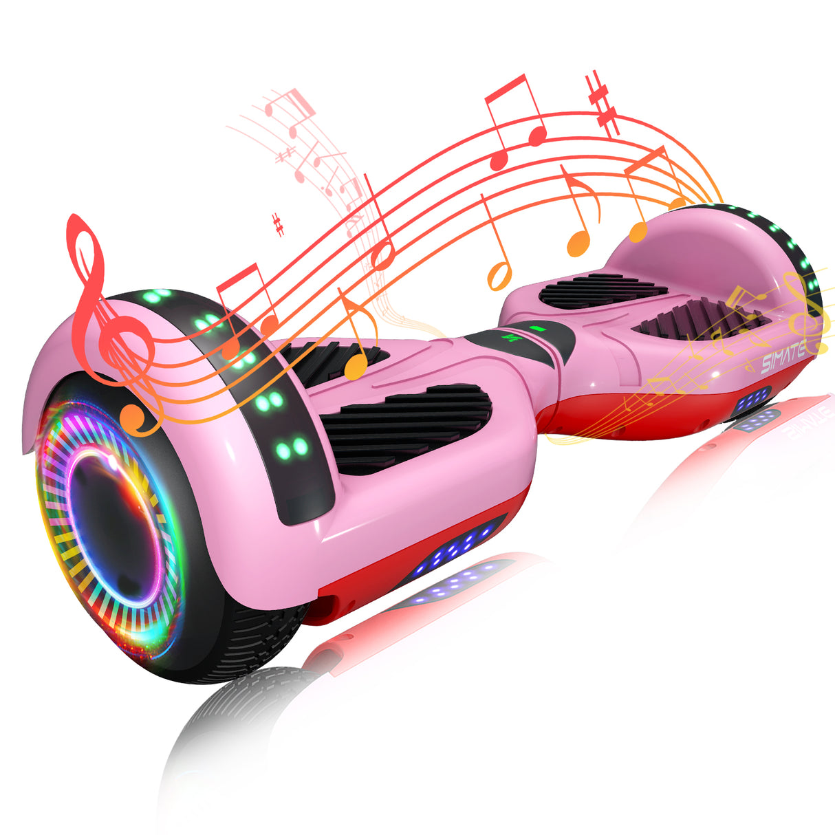 Simate Go Kart P6 6.5" Bluetooth Hoverboard For Kids 500W Motor 36V 2.0Ah Battery With Seat