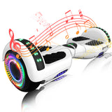 Simate Go Kart P6 6.5" Bluetooth Hoverboard For Kids 500W Motor 36V 2.0Ah Battery With Seat